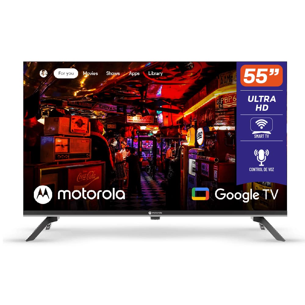 Televisor 55" MOTOROLA UHD TMKUHD Google Tv
